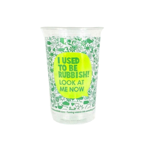 I Used To Be Rubbish Recycled Half Pint Cup CE - 1000 Pack